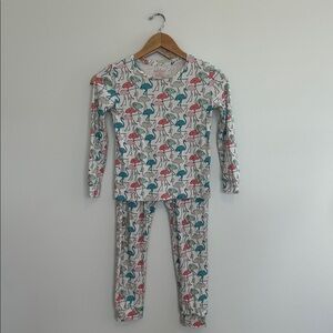 Vineyard Vines Kids Pajamas Flamingo‎ Print Size 12